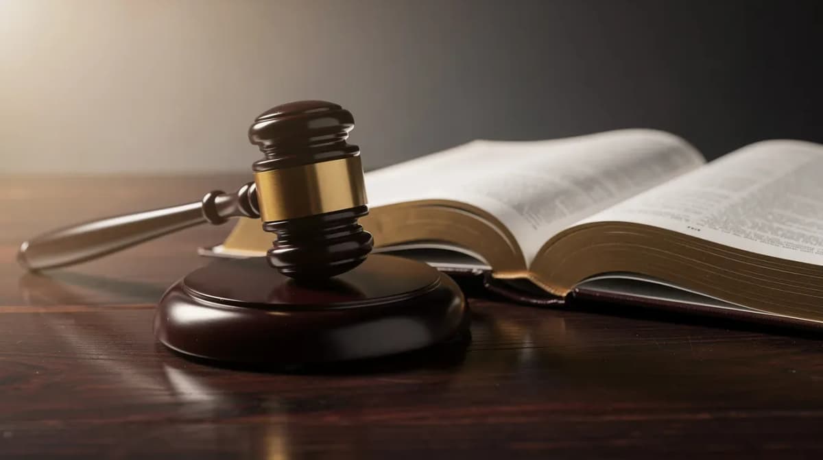 The image depicts a judge's gavel resting on a polished wooden surface, accompanied by an open book that likely contains legal text. This symbolizes the taxpayer advocate service's role in helping taxpayers navigate tax issues and ensure they are treated fairly within the IRS system.
